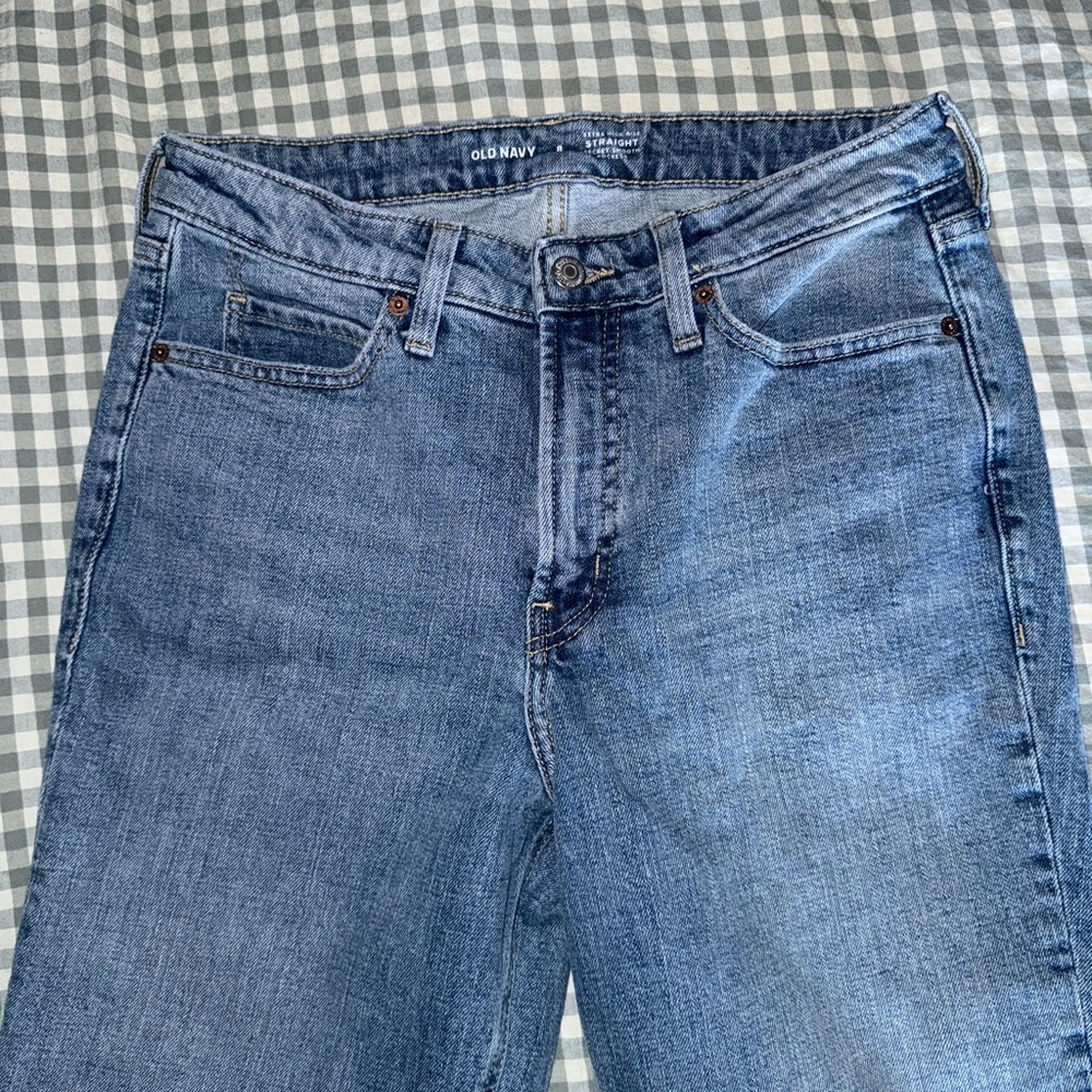 Old Navy "Extra High Rise Straight" Jeans